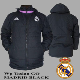 Kaos Distro Bola via Jaket Bola Waterproof Real Madrid 