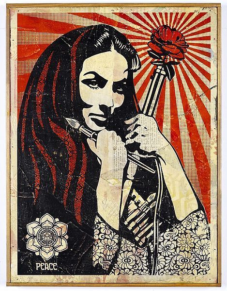 topcat77:Shepard Fairey ‘Revolutionary Women with Brush’, 2007