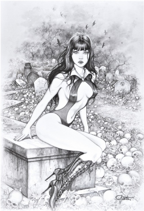 comicartgallery:Vampirella by Arantza Sestayo