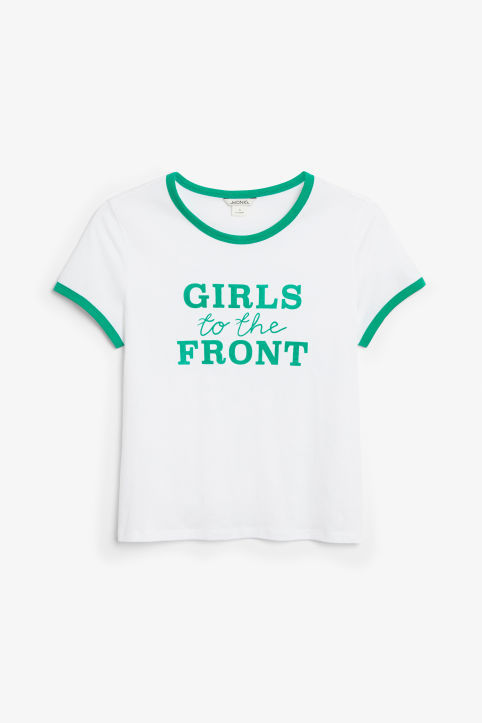 Free Rein Netflix Fashion — Becky’s shirt Monki Girls to the Front ...
