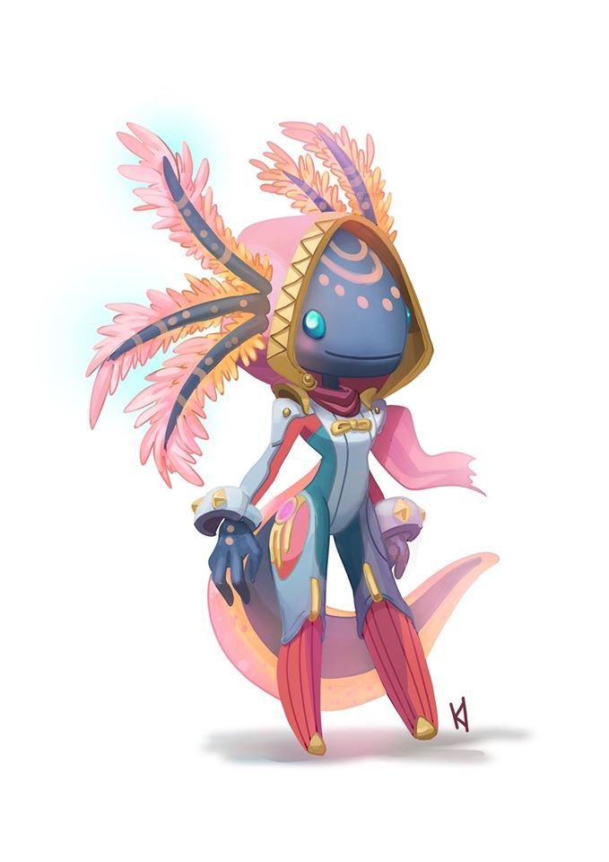 Axolotl Adventurer - Character Design Challenge by... - The Art Showcase