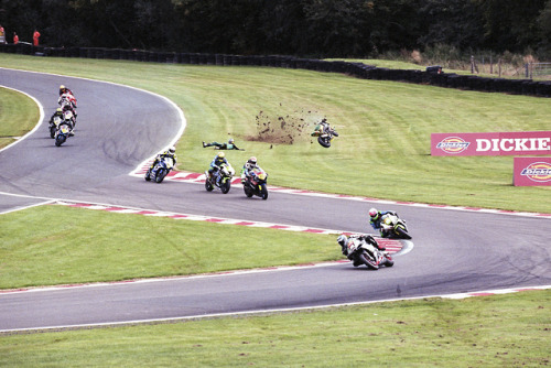 Superstock 1000 race, Oulton Park 2019.Nikon F5, Kodak...