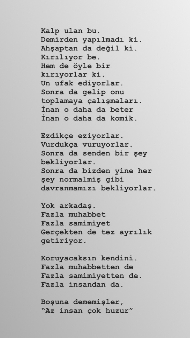 Fazla muhabbet ayrılık getiriyor Fazla muhabbet ayrılık getiriyor