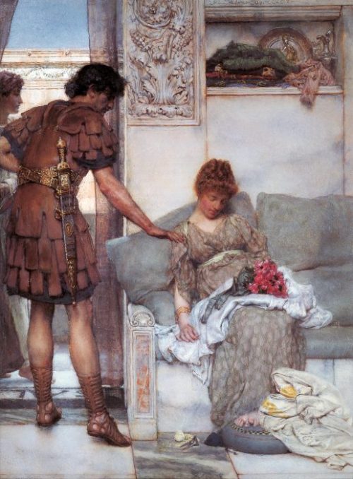 loumargi:A Silent Greeting – Sir Lawrence Alma-Tadema