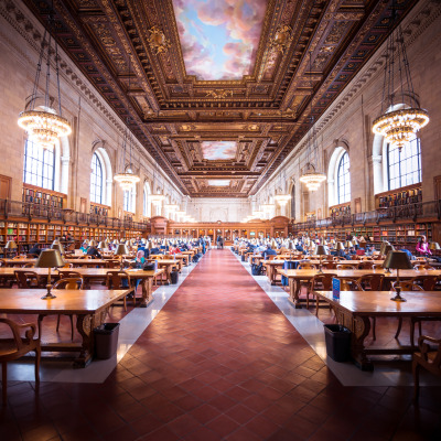 The Rose Main Reading Room of the New York Public Library [1920×1920] by Cuba Gallery