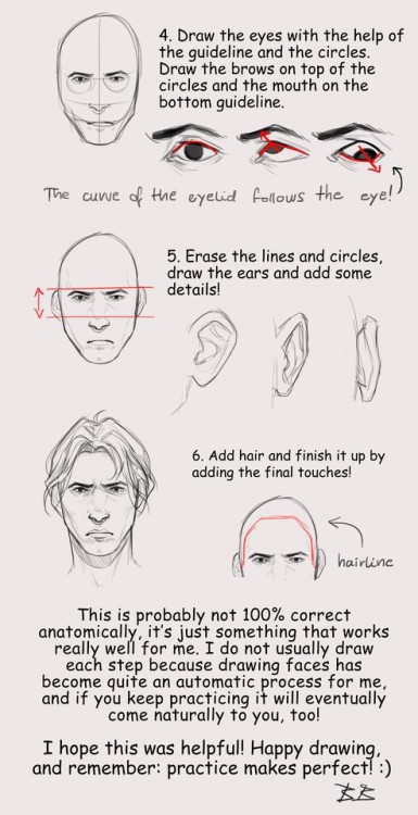 bbsketches:Face tutorial for Anon! I wasn’t sure whether you...