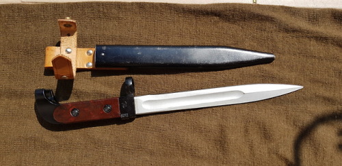 Polish bayonet for AK rifle, made in 1970 to restore army...