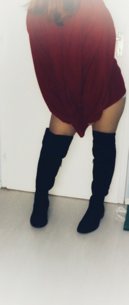thigh high boots tumblr outfit