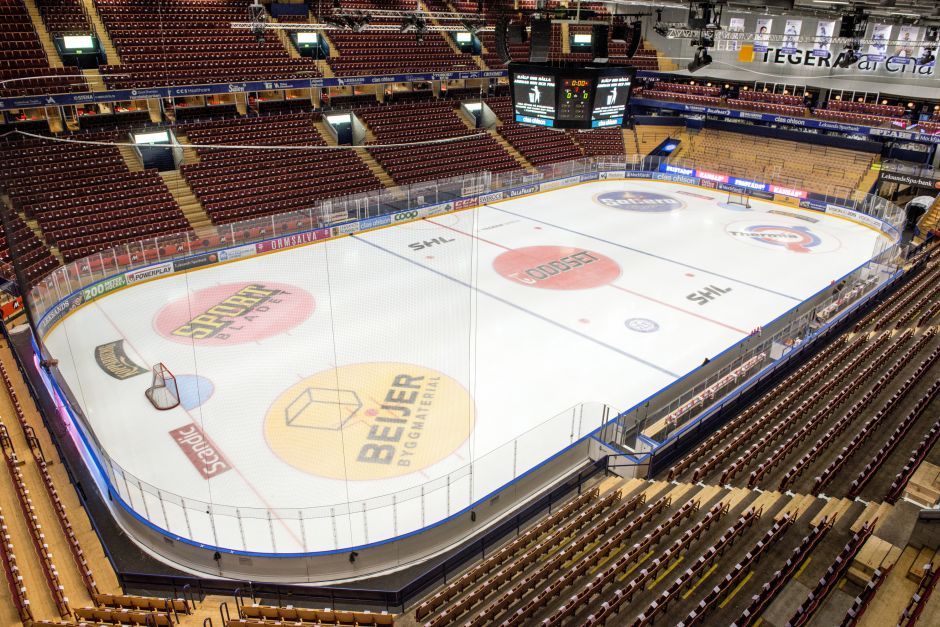 Welcome to: Tegera Arena, the home of Leksands IF - Skellefteå Hockey ...