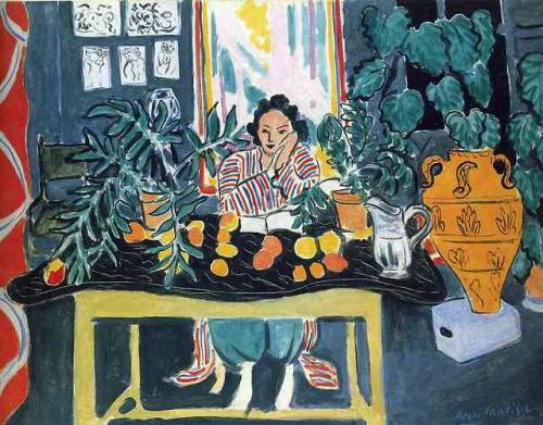 artist-matisse:Interior with Etruscan Vase, 1940, Henri...