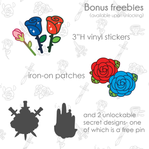 artricahearts:[rose enamel pin kickstarter]