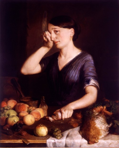 Lilly Martin Spencer, Peeling Onions, 1852