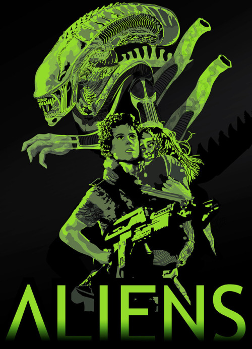 ALIENS Tribute Poster - I’ve always been a big fan of the ALIEN...