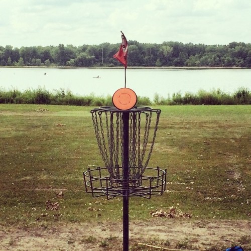 The view from 15. I love disc golf. #discgolf #discgolfbasket...