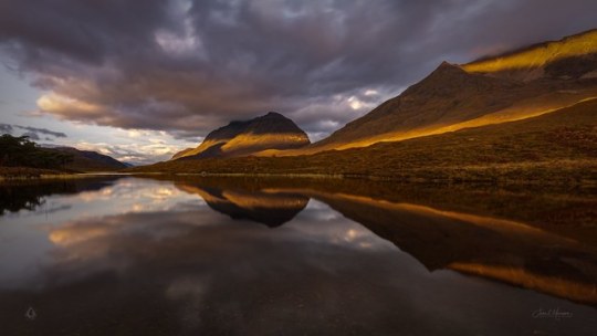 Good Morning from Scotland. Dawn at Loch Clair.