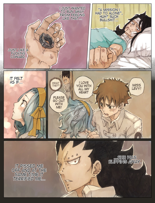 rboz:prompt 7 - jealousyDrawing a conflicted Gajeel is...