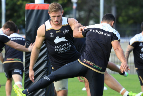 roscoe66:Adam Reynolds and George Burgess of the Rabbitohs