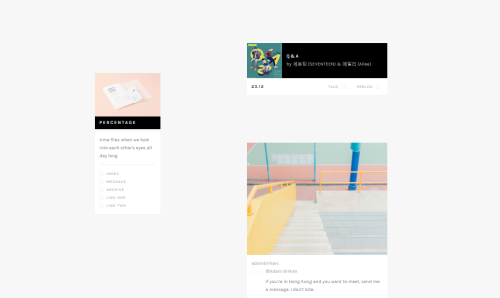 sceawung:Percentage: preview & installA theme inspired by...