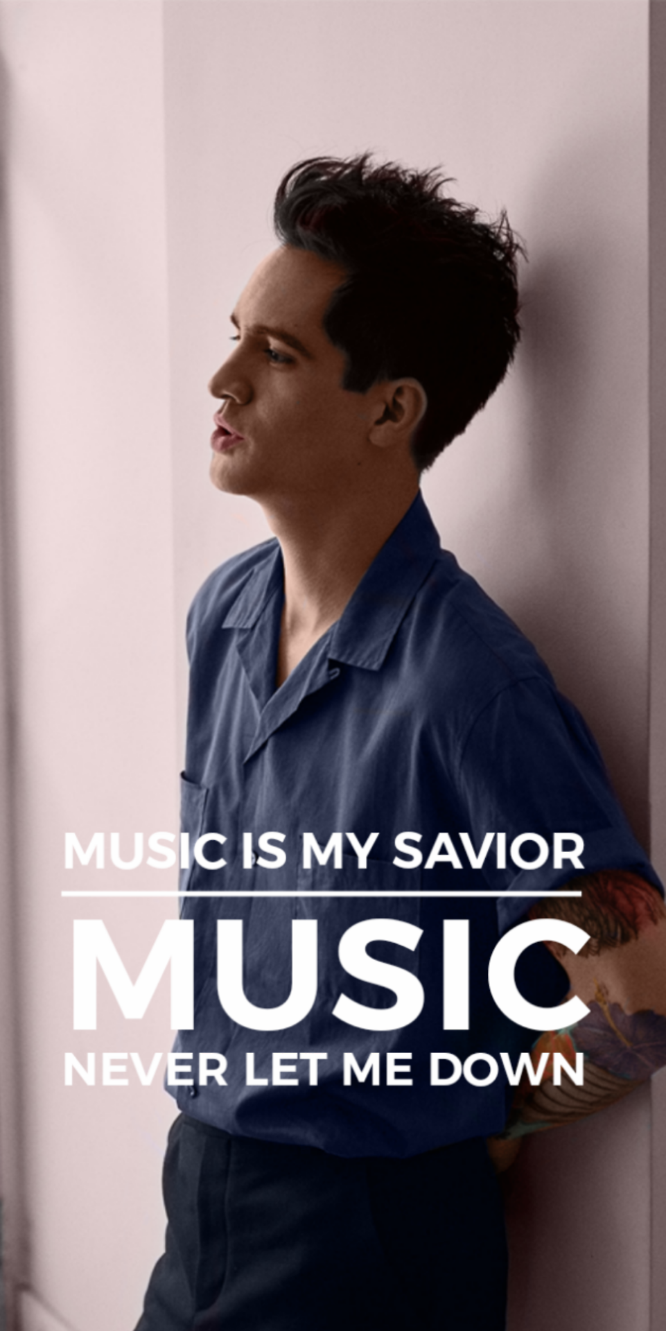 Image result for brendon urie music is my savior quote