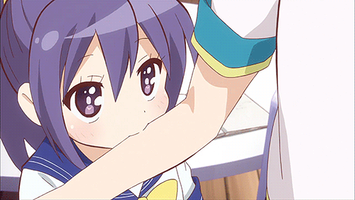 Anime biting gif