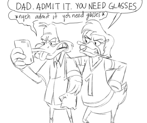 delladuckz:darkwing starts getting old and needs glasses