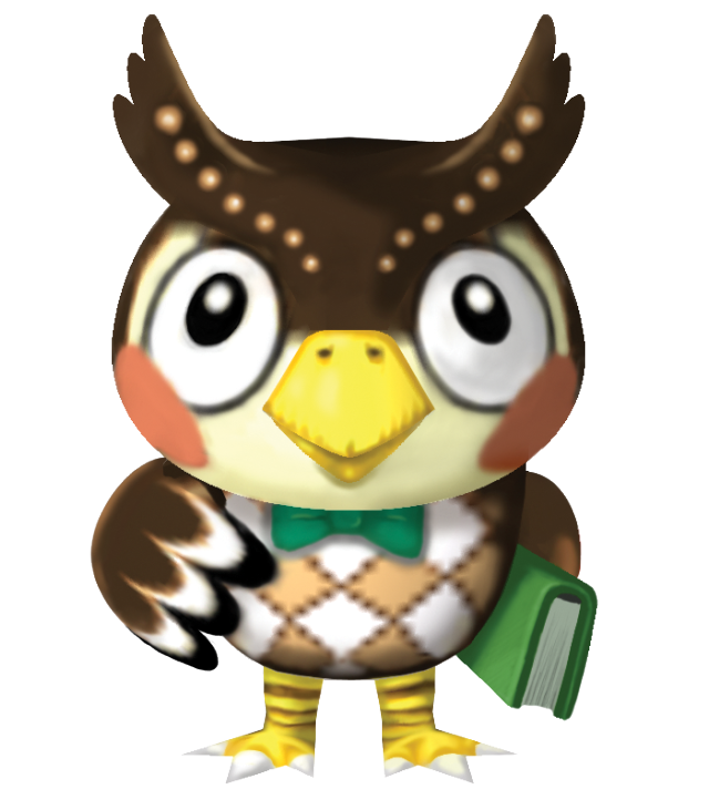 The Video Game Art Archive - Blathers artwork, from ‘Animal Crossing ...