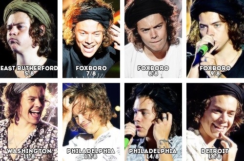 forperrie:Harry from the first show to the last in the WWAT