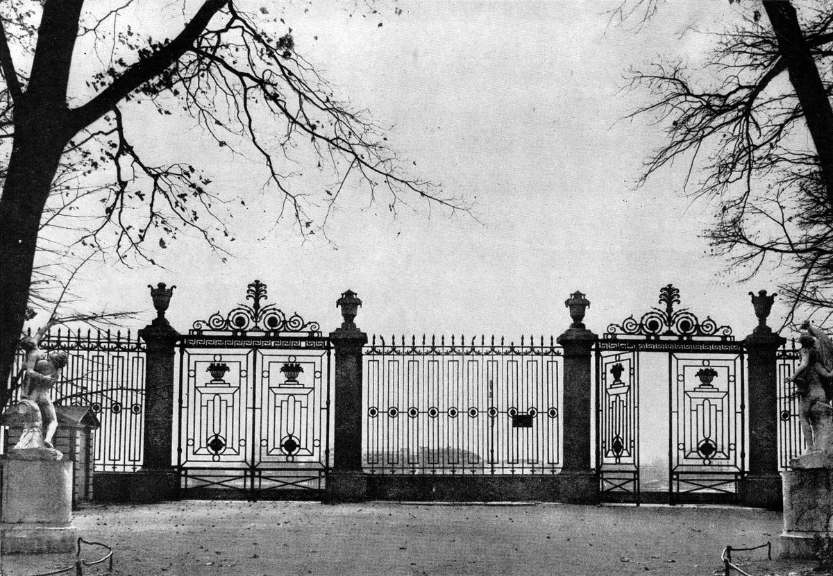 Cast iron gates of the Summer Gardens in St Petersburg (Leningrad)