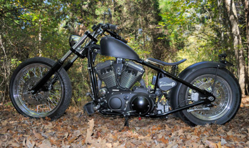 totallyradchoppers:Gun Metal Black Forest Chopper Custom Built...