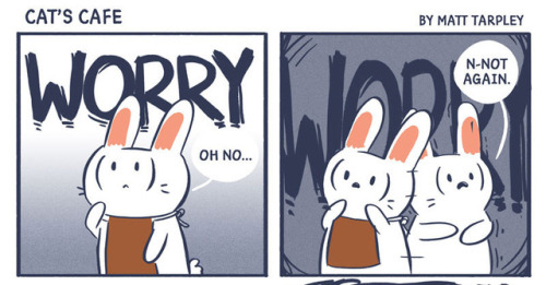 catscafecomics:When Worry Strikes - Panic attacks are scary...