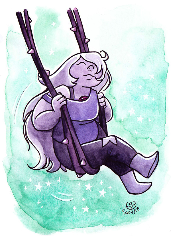 For @eclecticpjf : Amethyst from Steven Universe! Prompt 4/20