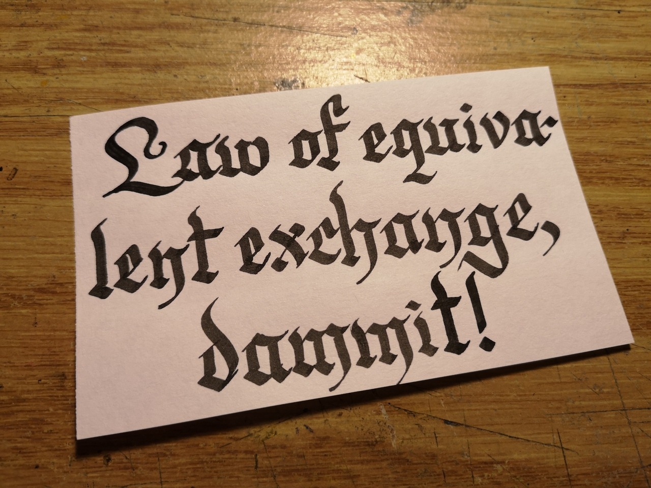 The Shitpost Calligrapher — req’d by @lunatic-sk3tch Ed, at 3am