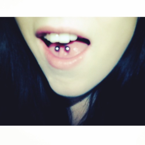 Double Tongue Piercing On Tumblr