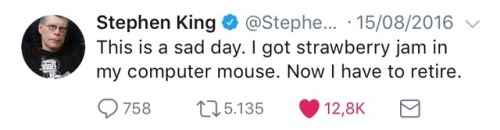 maplecas:sometimes i scroll through stephen king’s twitter and...