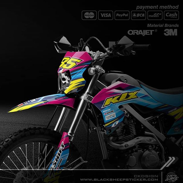 Blacksheep Decal Kit Custom Kawasaki Klx Bf150 Graphic