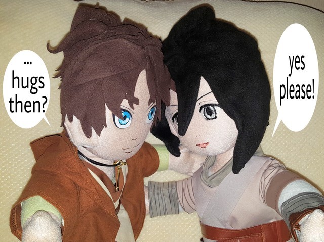 Eren & Mikasa Plush — the-eren-plush-blog: While the Sith are away, two...