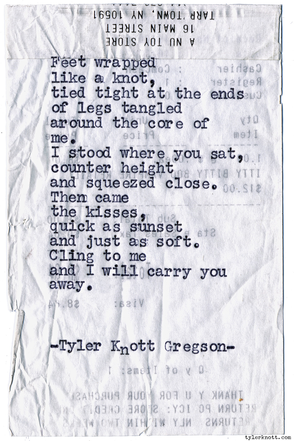 Tyler Knott Gregson — Typewriter Series #1136 by Tyler Knott Gregson...