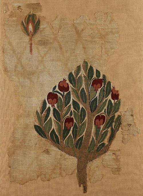 wike-wabbits:Pomegranate tree (6th–7th century, possibly...