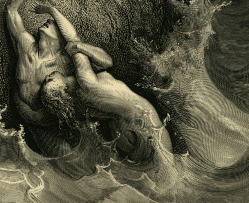 achasma:The Deluge (detail) by Gustave Doré, c. 1866.