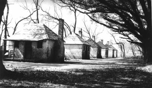 seeselfblack:The Slave Quarters of a Plantation…Down in...