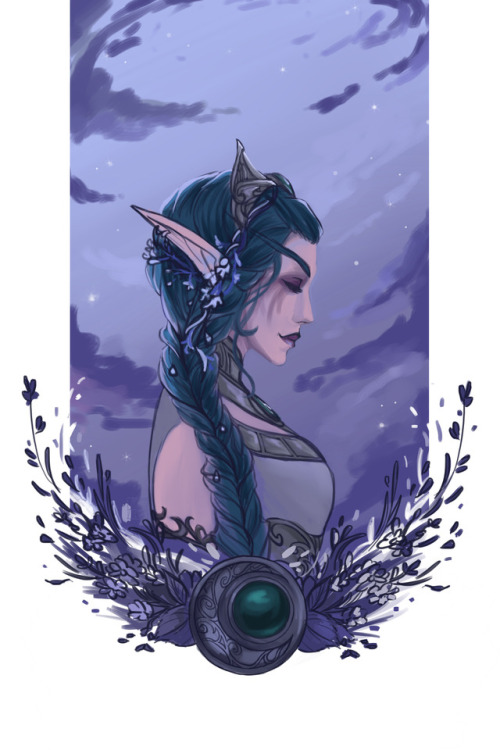 antaarf:Tyrande with another hairstyle 