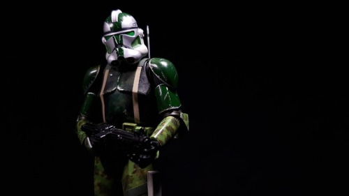 Bandai 1/12 scale Clone Trooper customised as Commander Gree.