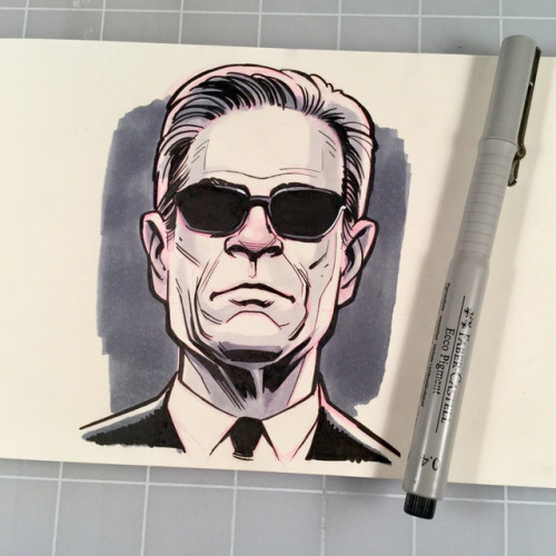 men in black agent K tommy lee jones mib marker marker drawing marker art pen and ink