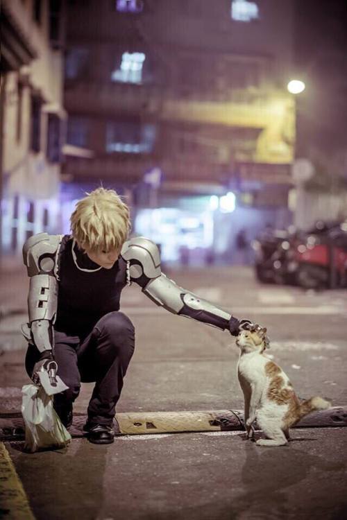 cosplayskyuk:One Punch Man Genos cosplay