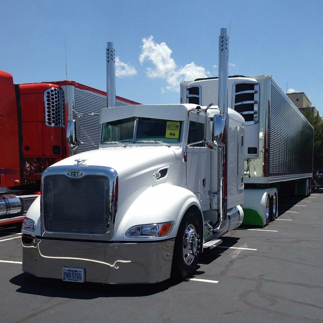 Semitrckn Peterbilt Custom With Matchin Reefer Hot Sex Picture