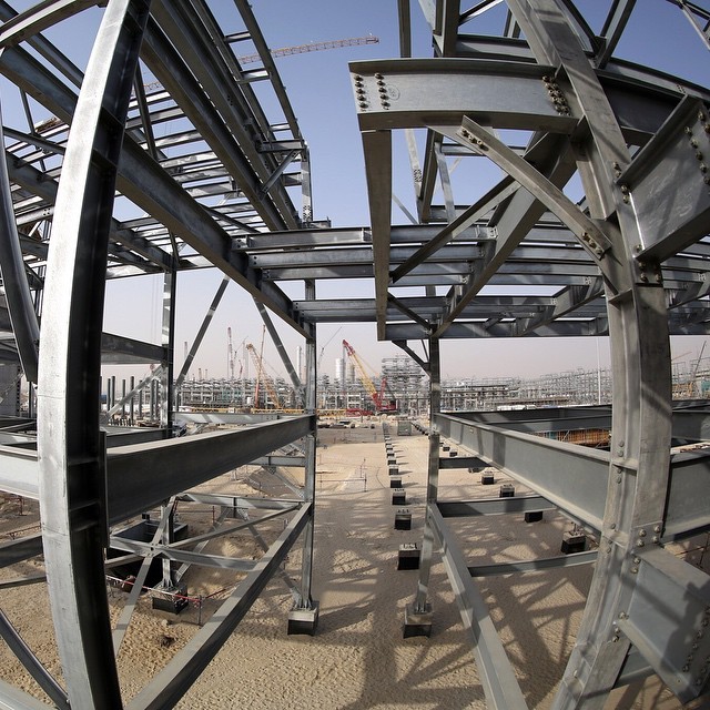 Sadara Chemical Company Fisheye View Of Construction Of Sadara