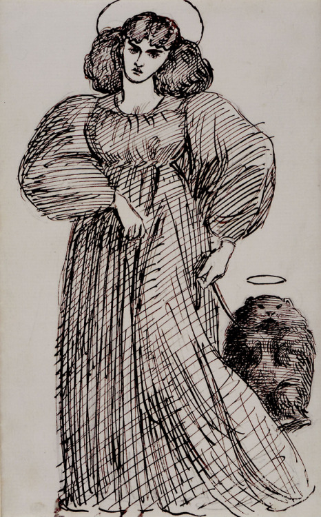 lessthansix:artist-rossetti:Image of women and an exotic...