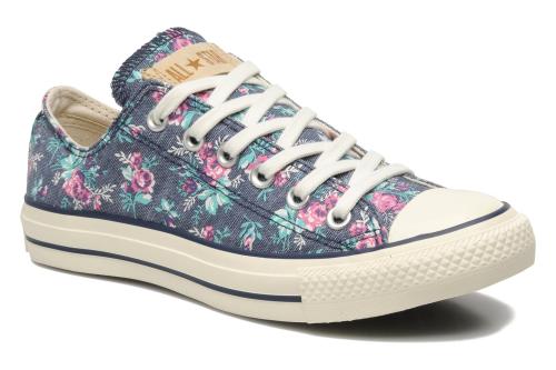 converse with flower pattern