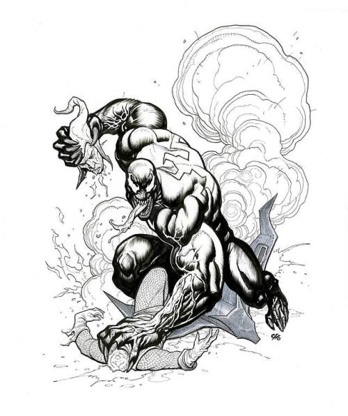 bear1na:Venom vs. Green Goblin by Frank Cho *