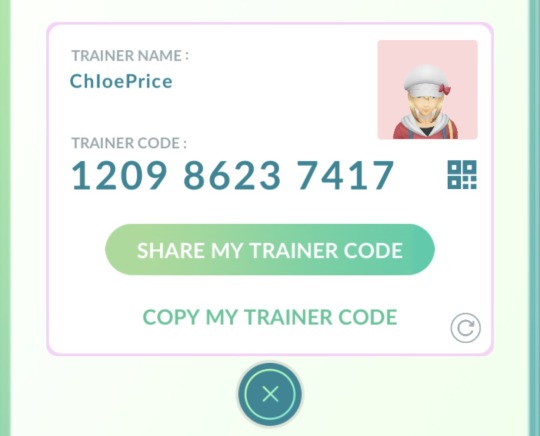 Pokémon go friend code